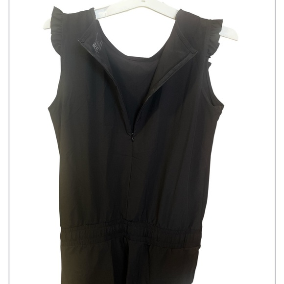 Albion Fit Ruffle Sleeve Black Romper - Picture 10 of 11